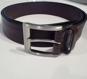 Like New! Men's Hugo Boss Brown Leather Belt 36
